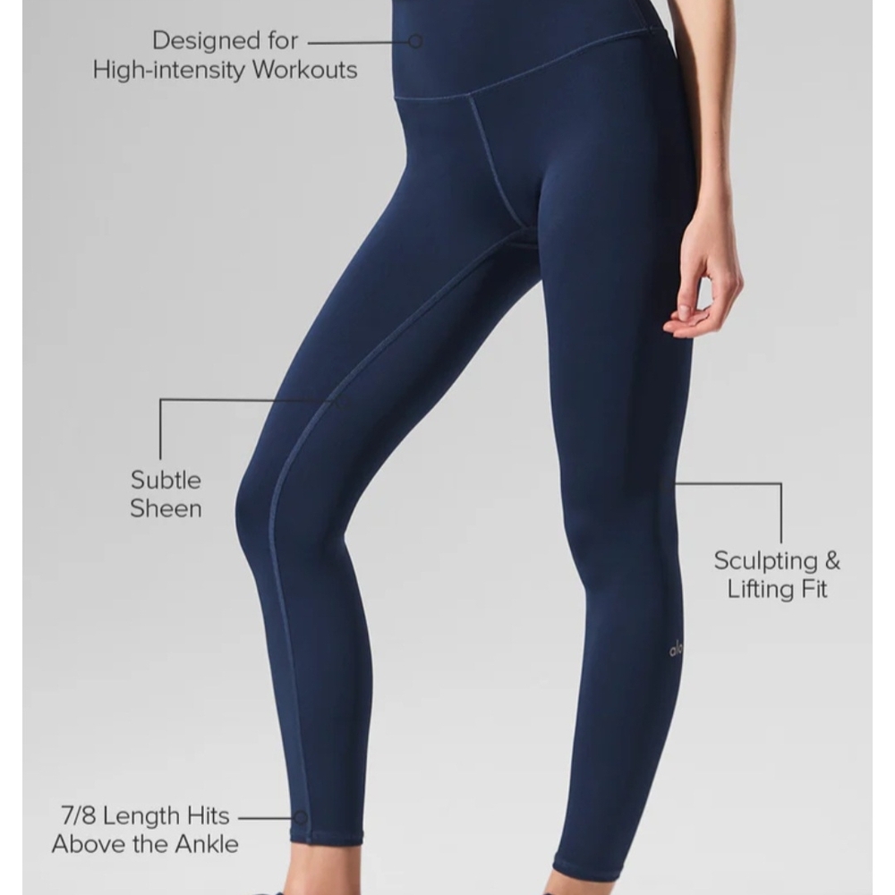 ALO Airlift Leggings Navy NWT - Picture 2 of 5